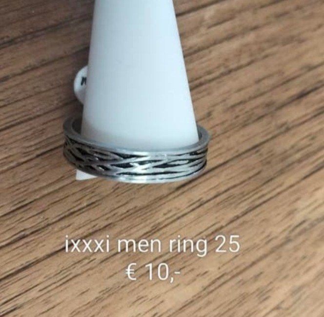 IXXXI Herenring Maat 25, Sieraden, Tassen en Uiterlijk, Ringen, 20 of groter, IJzer of Staal, Heer, Nieuw