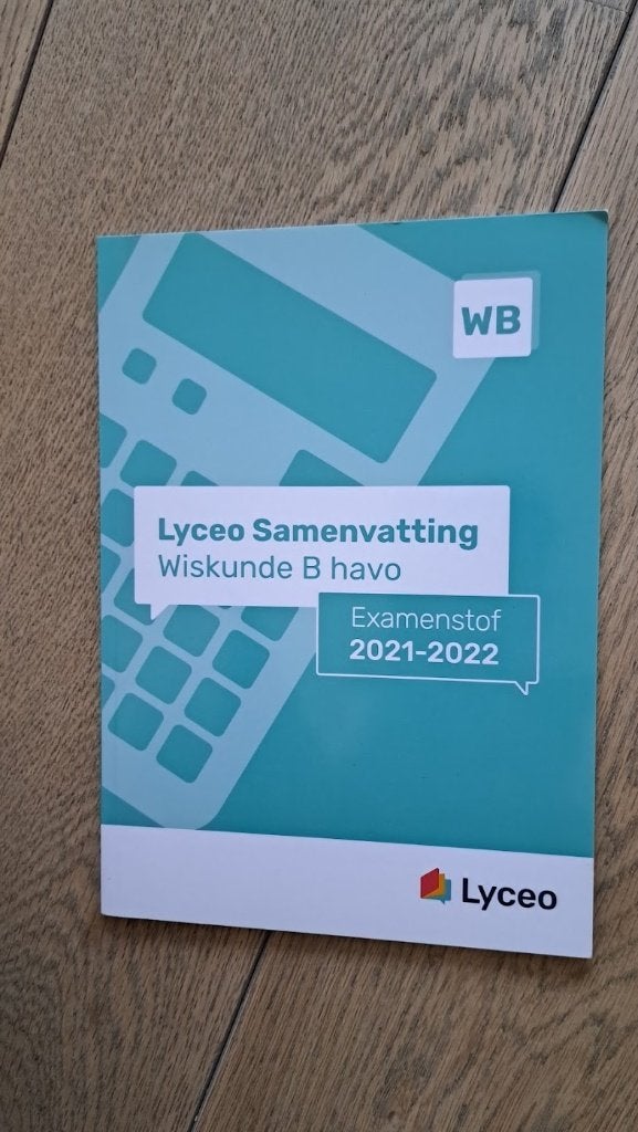 Lyceo samenvatting wiskunde B havo, Boeken, Ophalen, Zo goed als nieuw, Overige niveaus