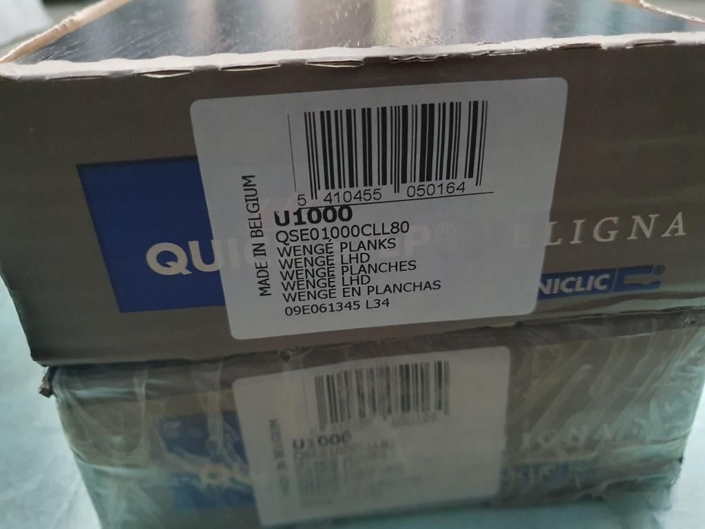 Verschillende soorten QUICK STEP laminaat ( rest ), Huis en Inrichting, Breestraat 2B 8710 Wielsbeke Belgium, Www.unilin.com, Nieuw