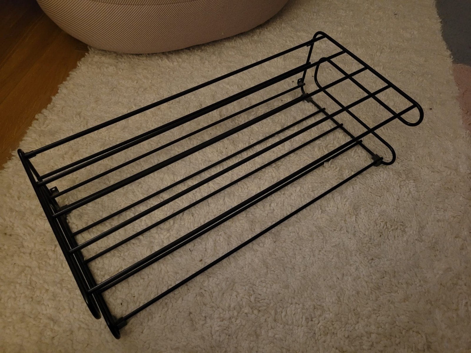 Ikea Frän schoenenrek vintage - Zwart metaal, Huis en Inrichting, Ophalen of Verzenden