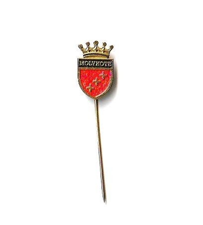 volmetaal speld Molykote smeermiddelen etc, Verzamelen, Ophalen of Verzenden, Gebruikt, Overige onderwerpen, Speldje of Pin