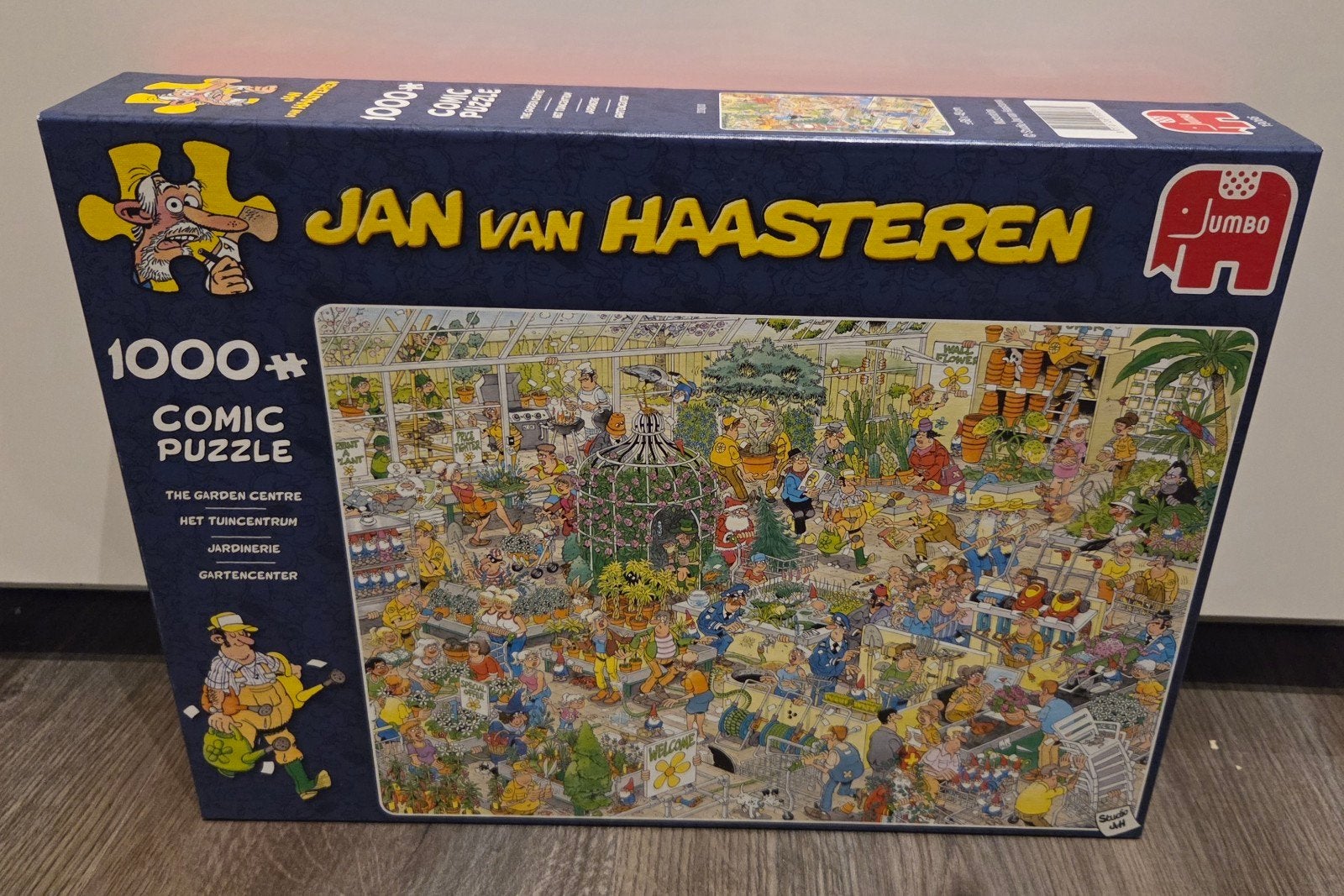 Jan van Haasteren puzzel 1000 stukjes, het tuincentrum, Ophalen, 500 t/m 1500 stukjes, Zo goed als nieuw, Legpuzzel