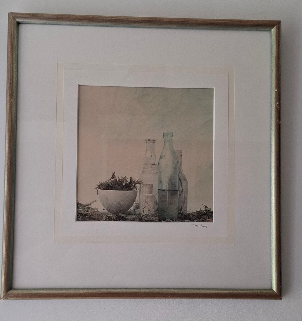 2 kunstwerken van Theo Onnes. Met handtekening, Overige stijlen, Stilleven, Ophalen of Verzenden, Ingelijst