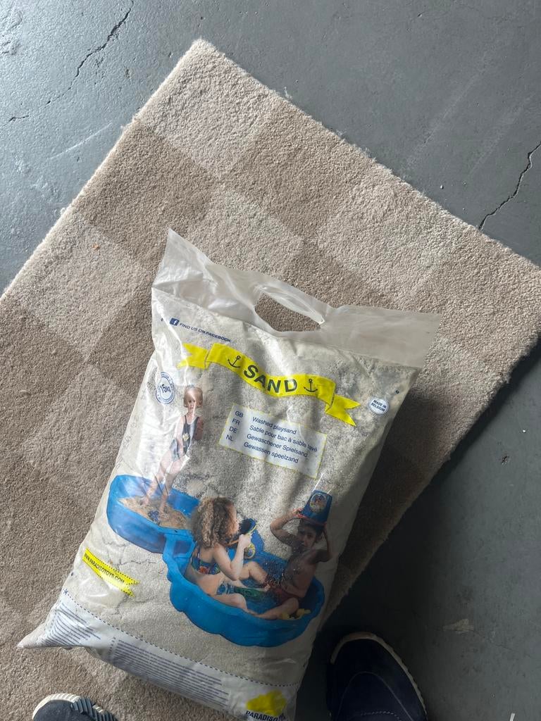 15 kg Gewassen Speelzand voor Zandbak of Spelen, Tuin en Terras, Zand, Ophalen of Verzenden, Nieuw, Speelzand