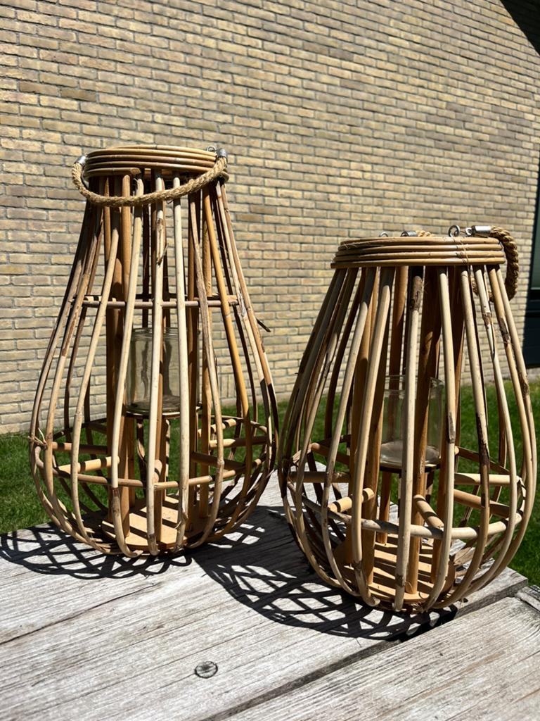 2 rotan lantaarns, Ophalen, Zo goed als nieuw