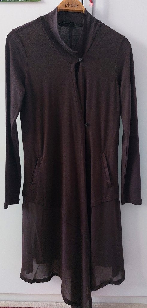 Vest Sandwich mt S, Bruin, Ophalen of Verzenden, Zo goed als nieuw, Maat 36 (S)