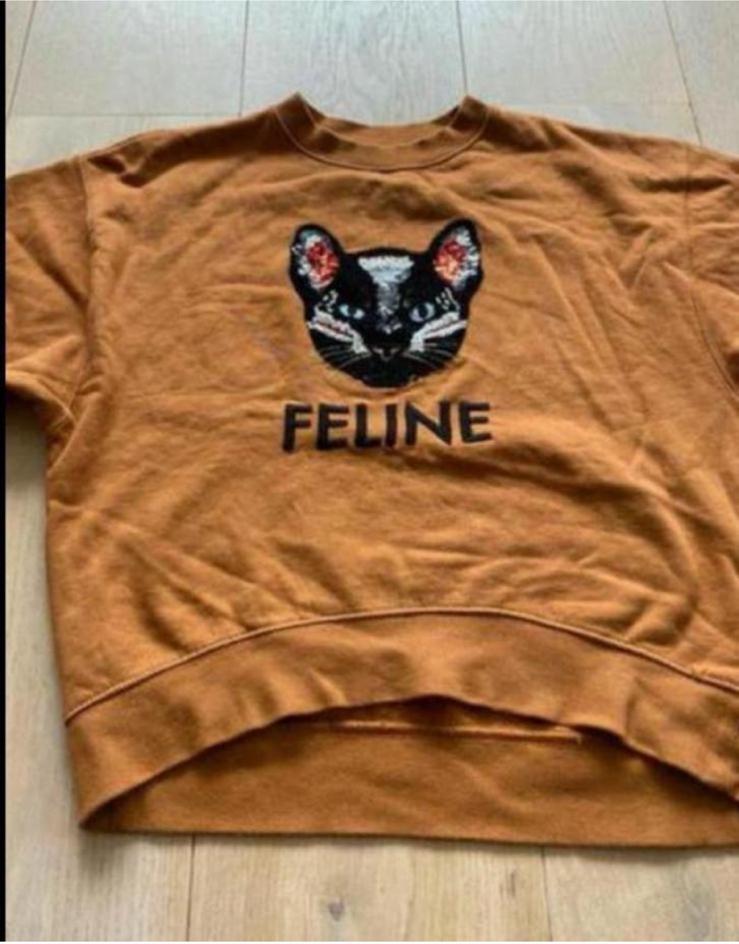 Sweater kat feline one size, Ophalen of Verzenden, Zo goed als nieuw, Maat 42/44 (L), Bruin