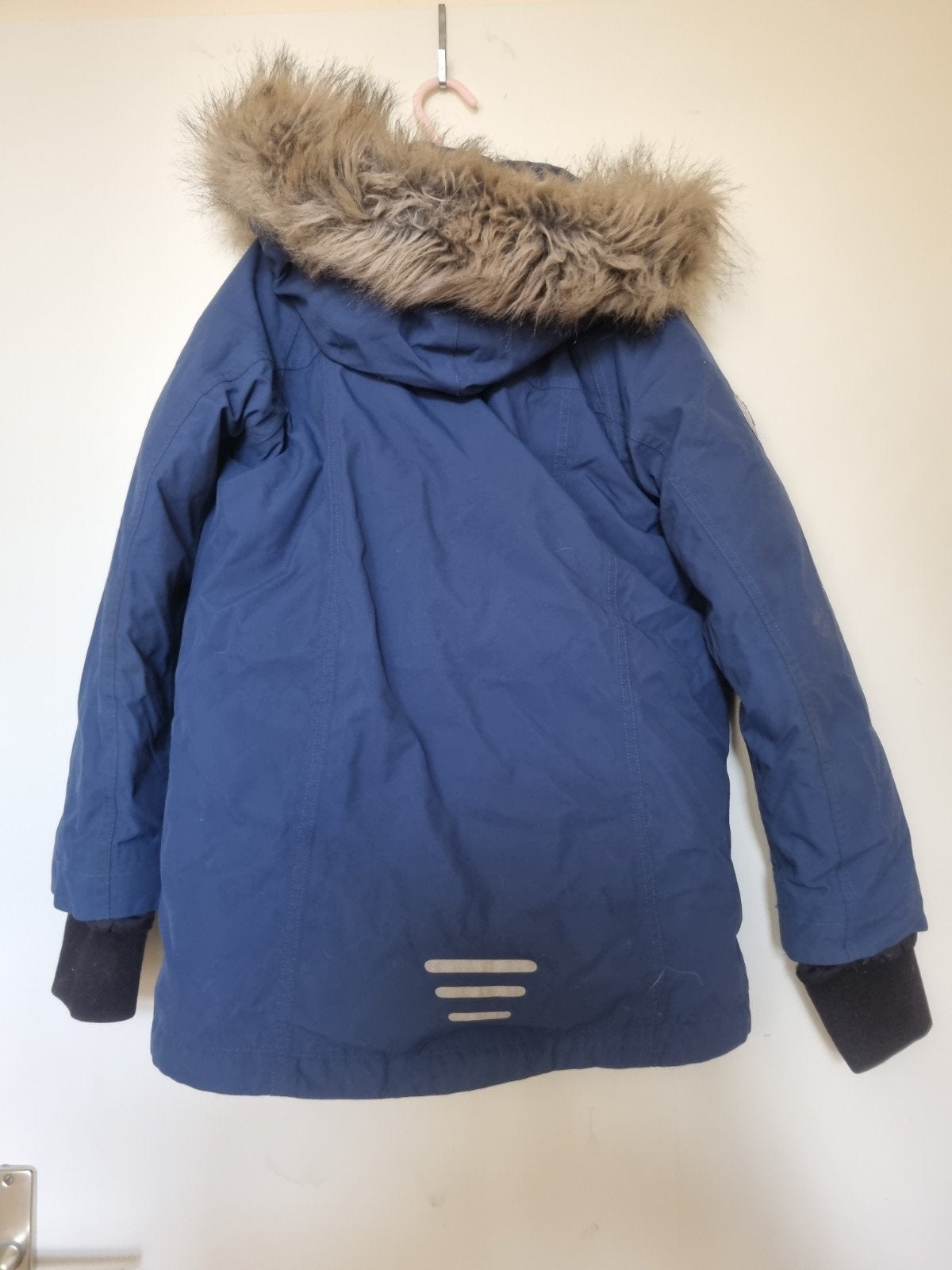 Trollkids Spitsbergen Donsjas Parka - Donkerblauw - Maat 140, Ophalen of Verzenden, Zo goed als nieuw, Jas