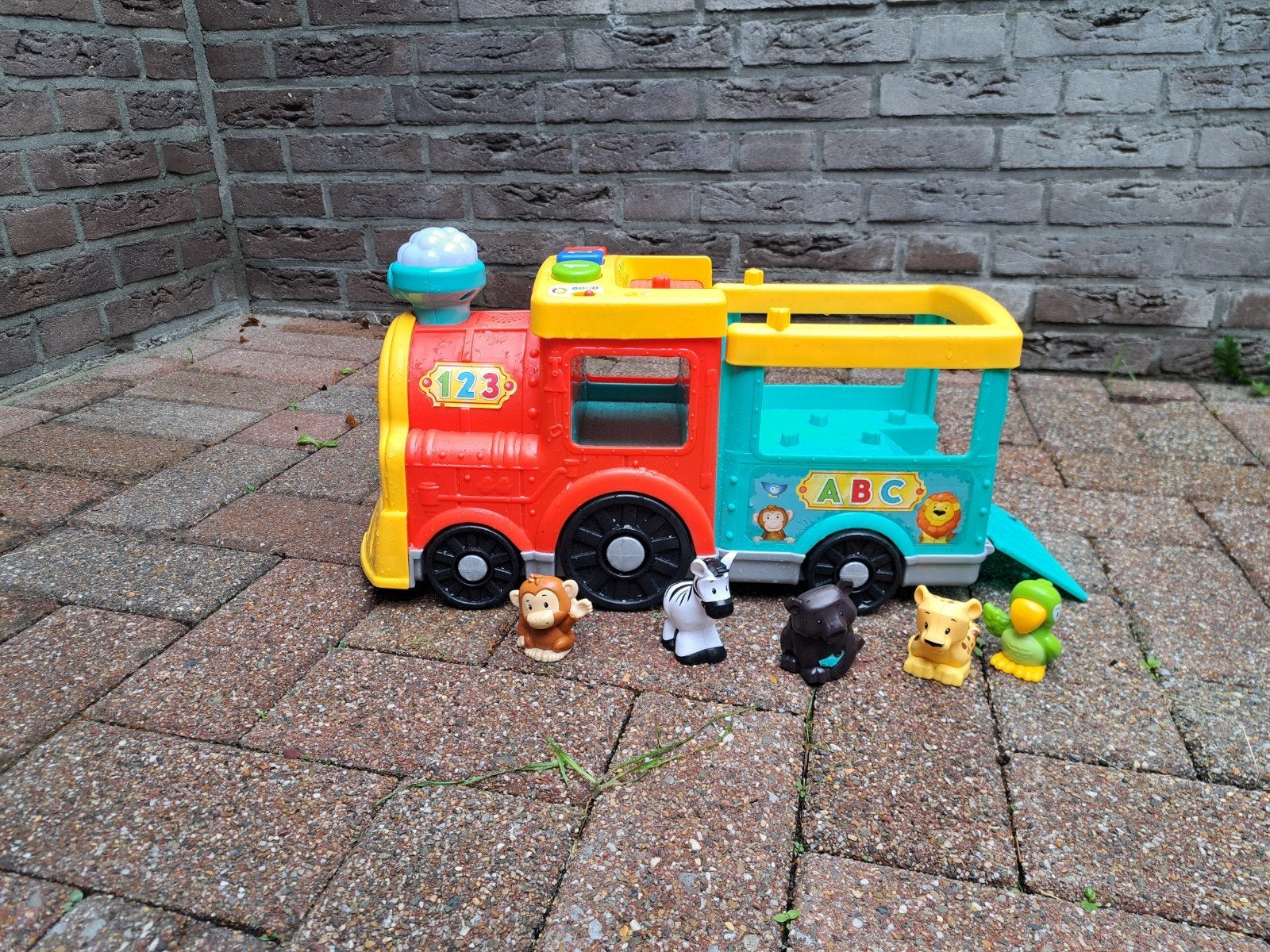Fisher-Price Little People ABC Dierentrein, Ophalen, Zo goed als nieuw, Overige typen, Met licht