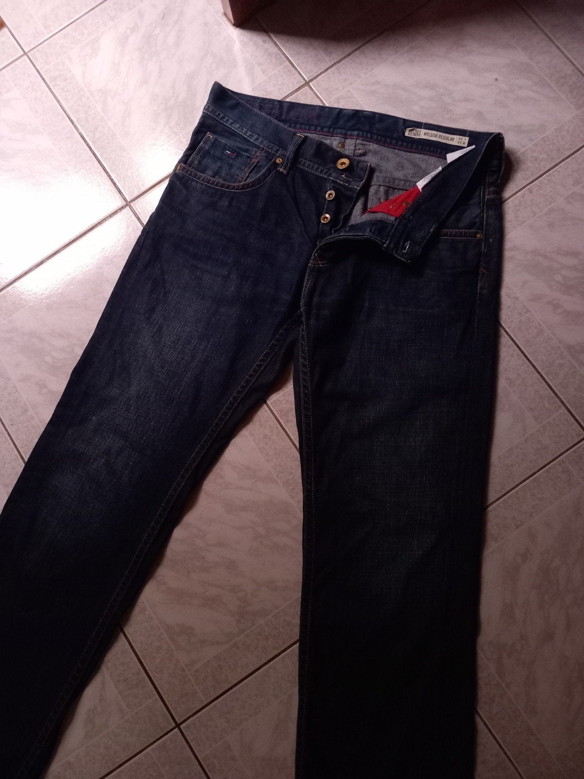 prachtige jeans Tommy Hilfiger 34/34, Kleding | Heren, Spijkerbroeken en Jeans, Ophalen of Verzenden, Zo goed als nieuw, Blauw