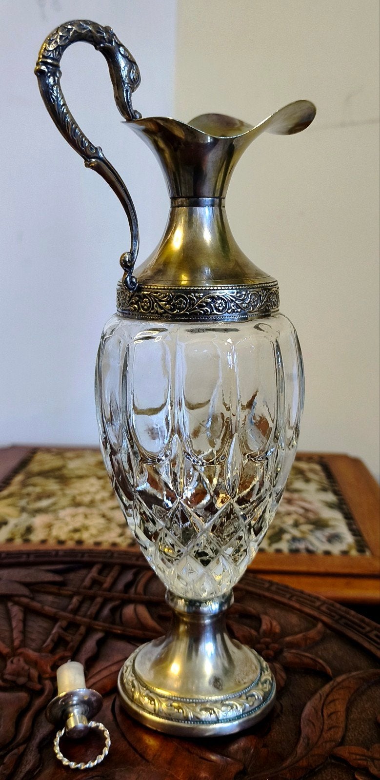 Vintage Italiaanse karaf – Distillerie Buton / G. Galbiati, Ophalen of Verzenden