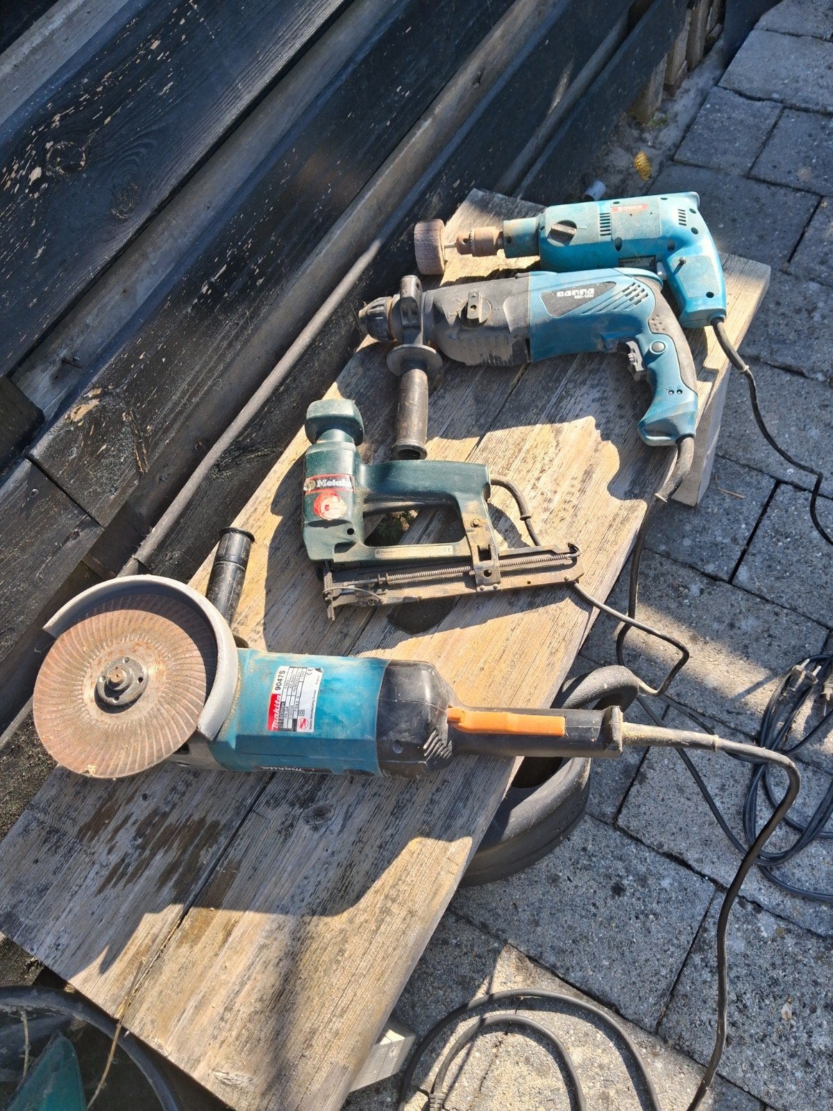 Boor, klopboor, nietpistool, haakse slijper, Doe-het-zelf en Verbouw, Gereedschap | Schuurmachines, Ophalen, Gebruikt, 1200 watt of meer