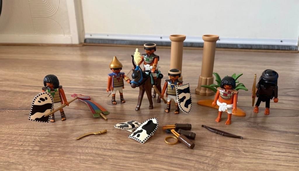 Playmobil 4245 Egyptische strijders - Bijna compleet, Ophalen of Verzenden, Gebruikt, Complete set
