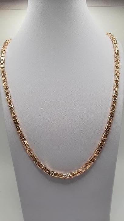 gouden fantasie ketting 14kt Massief