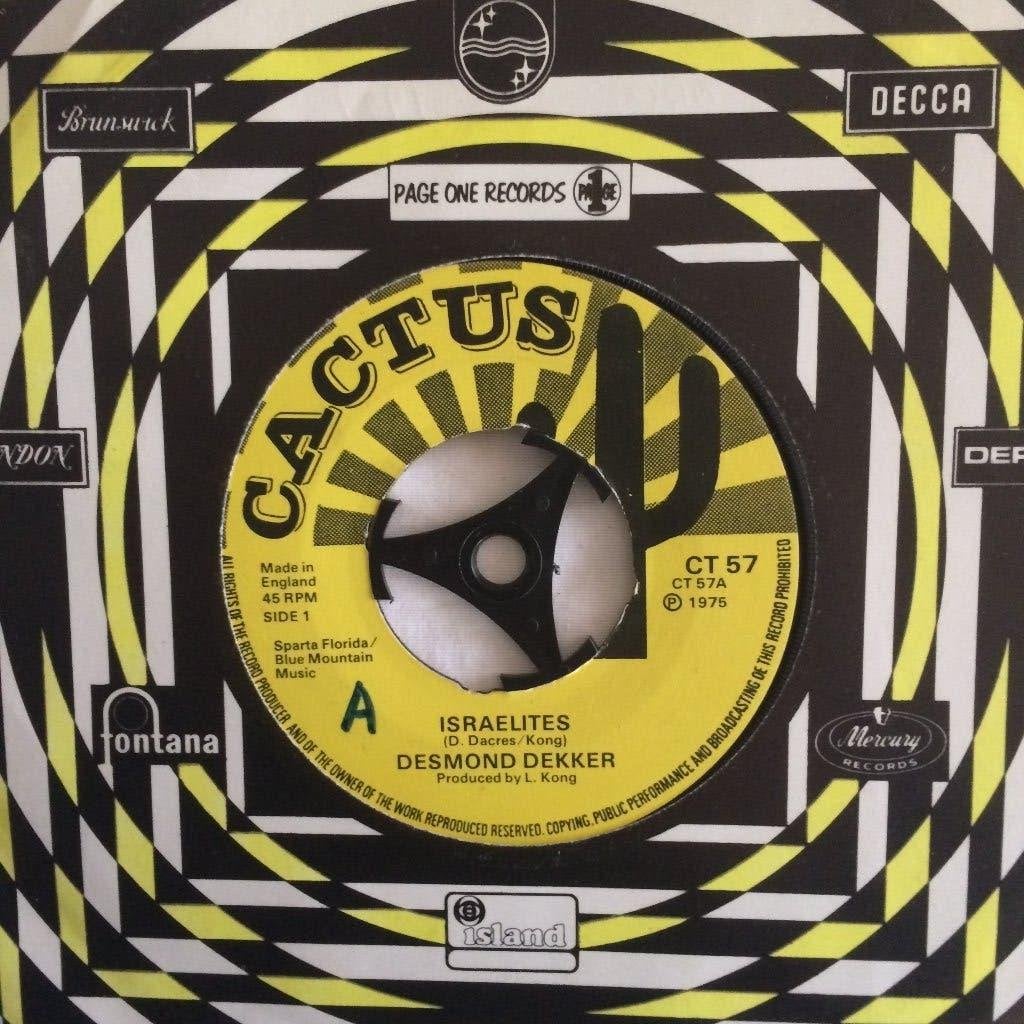 single: Desmond Dekker – Israelites 1975, Cd's en Dvd's, Vinyl Singles, Ophalen of Verzenden, Gebruikt