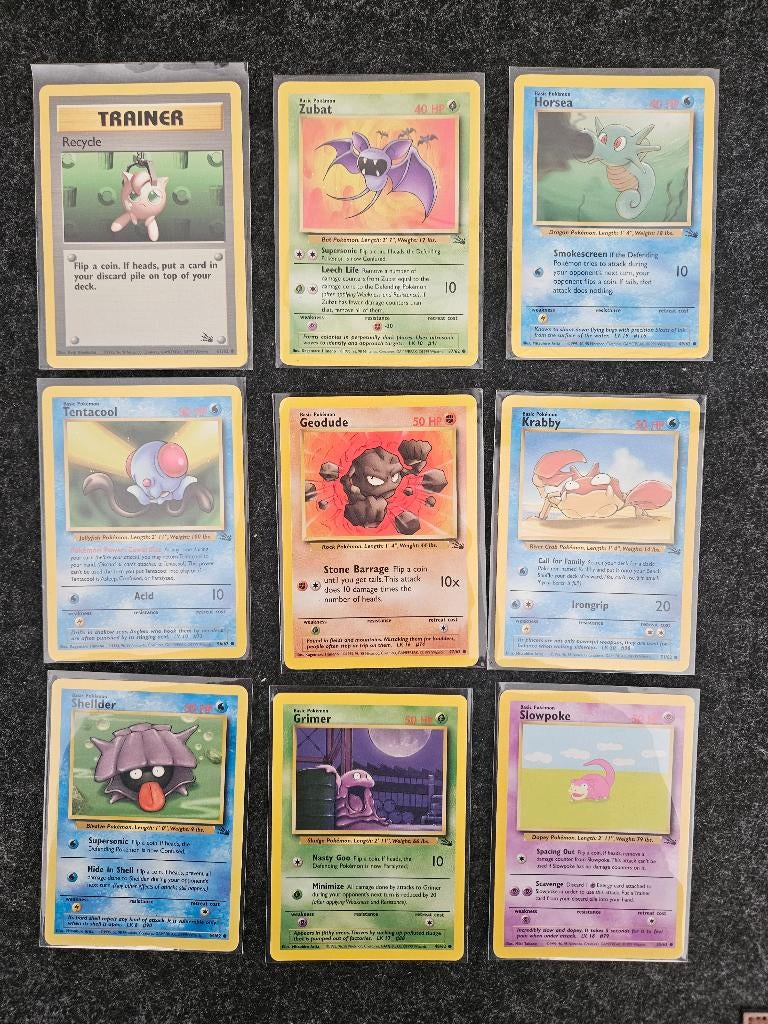 Pokemon Fossil setje, Ophalen of Verzenden, Zo goed als nieuw, Meerdere kaarten
