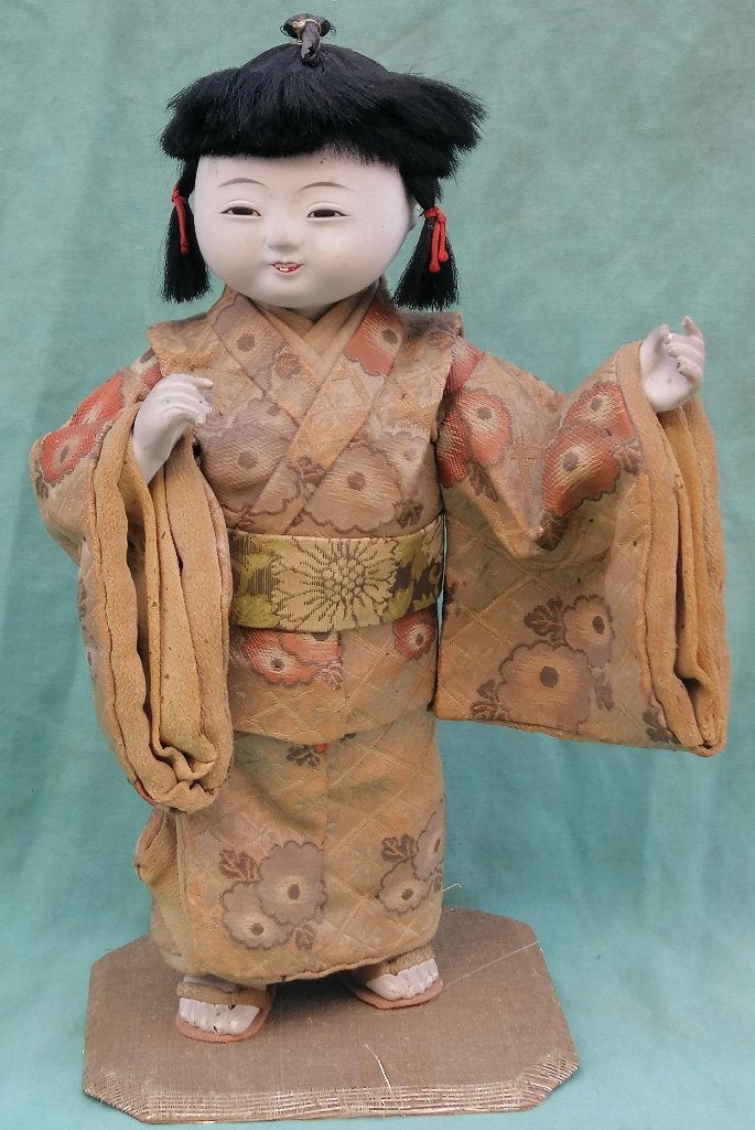 Antieke Japanse pop, Japan, Ophalen of Verzenden, Pop, Handgemaakt