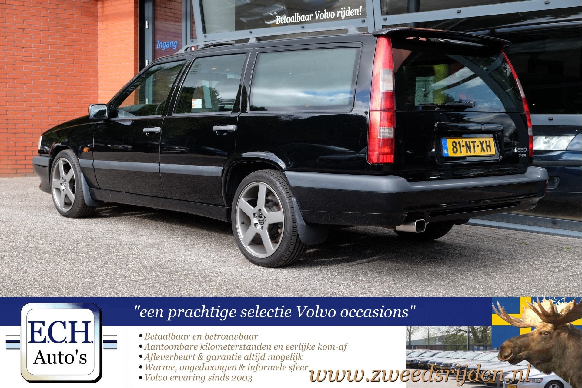 Volvo 850 T5-R Automaat, Schuifdak, gerestaureerd (bj 1994), foto 4