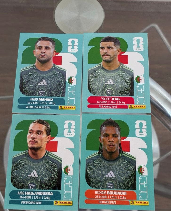 Panini FIFA World Cup 2026 Algerije Voetbalplaatjes, Hobby en Vrije tijd, Ophalen of Verzenden, Zo goed als nieuw, Meerdere plaatjes