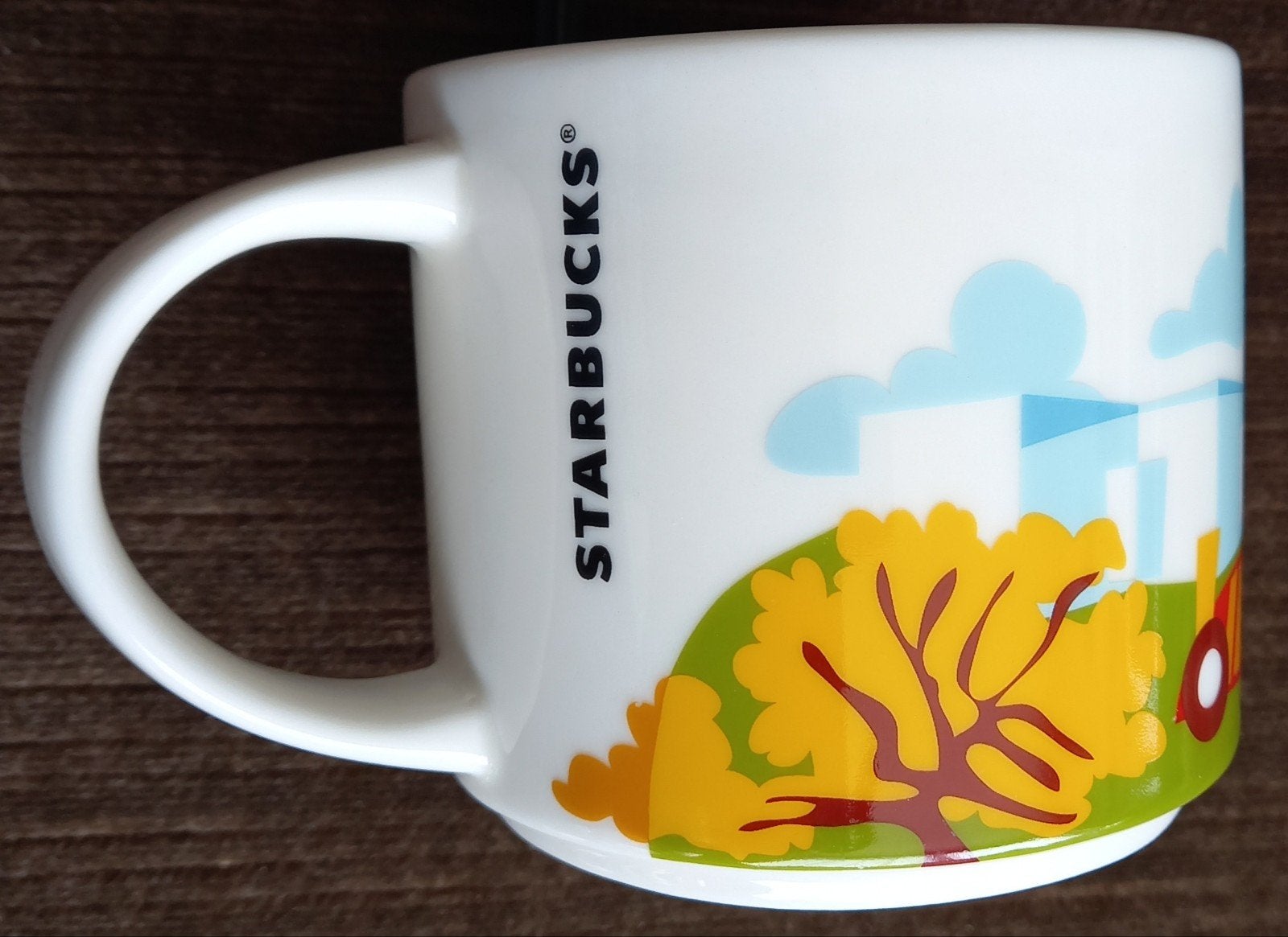 Starbucks Bahrain City Mug 414 ml - You Are Here Collection, Ophalen, Zo goed als nieuw, Meerkleurig, Steen/keramiek
