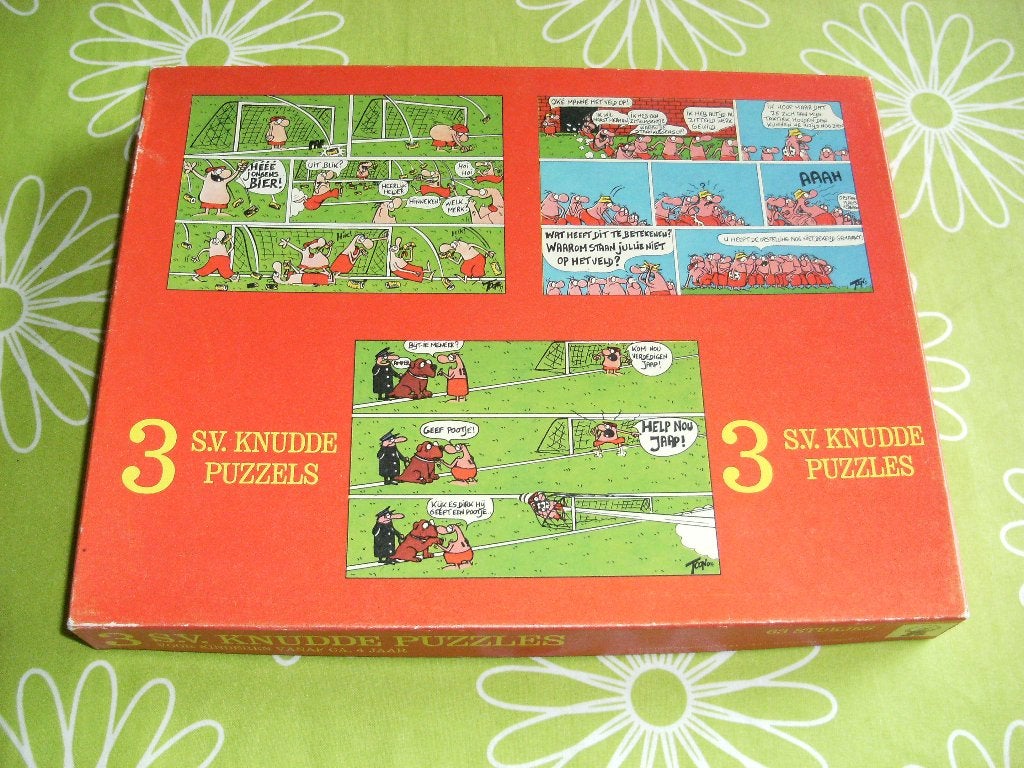 F.C. Knudde puzzels 3 in 1 uit 1977, Verzamelen, Ophalen of Verzenden, Gebruikt