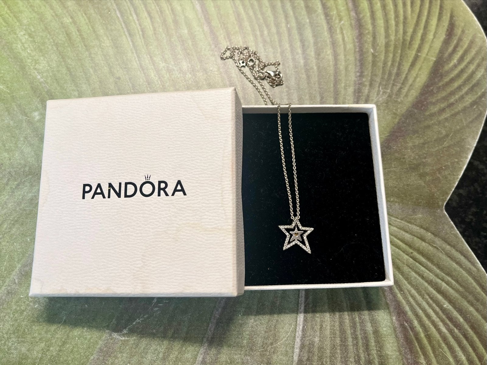 Pandora Zilveren Ketting met Ster Hanger - Zo goed als nieuw, Ophalen of Verzenden, Zo goed als nieuw, Zilver, Met hanger