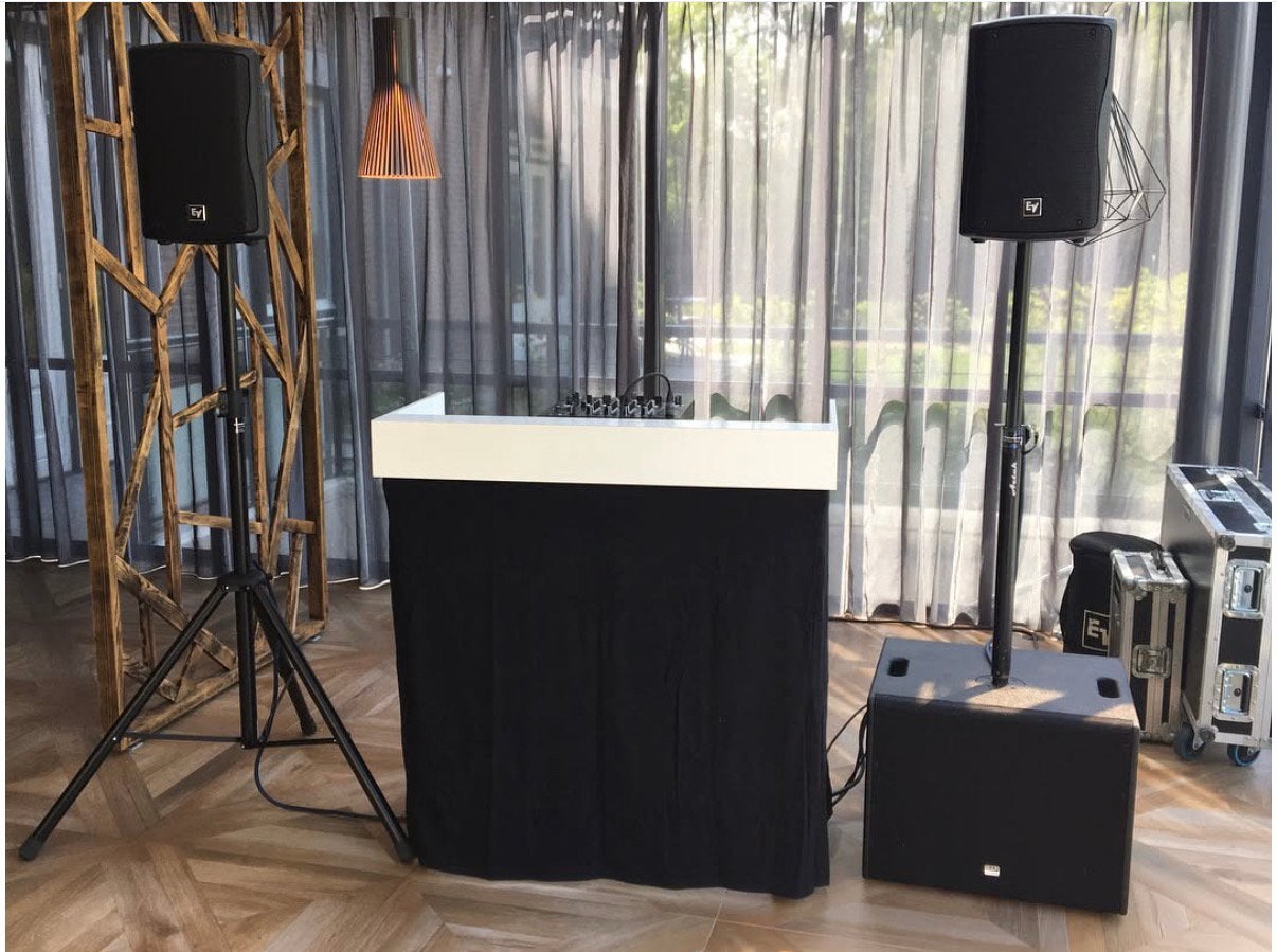 Dj Booth - hoogglas wit, Muziek en Instrumenten, Ophalen of Verzenden, Gebruikt, Dj-set, Overige merken