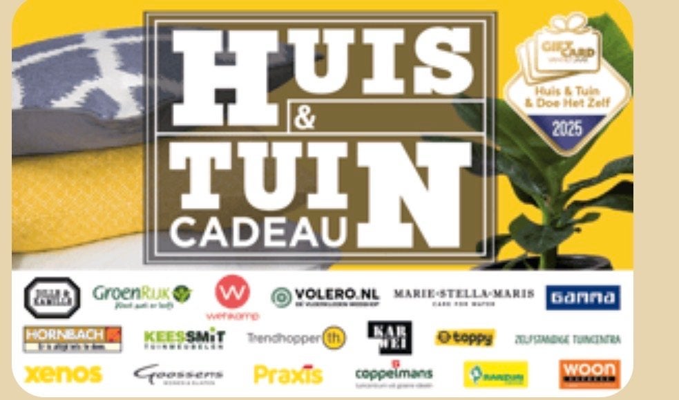 Huis & Tuin Cadeaukaart 2026 - €137,50, Ophalen of Verzenden, Nieuw