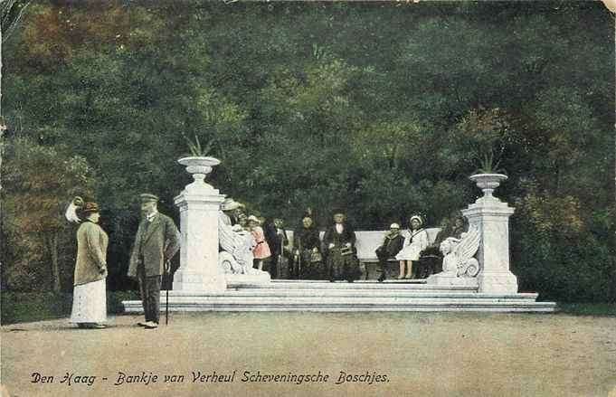 301-371-019 Den Haag Bankje van Verheul, Verzamelen, Ansichtkaarten | Nederland, Verzenden, Voor 1920, Zuid-Holland