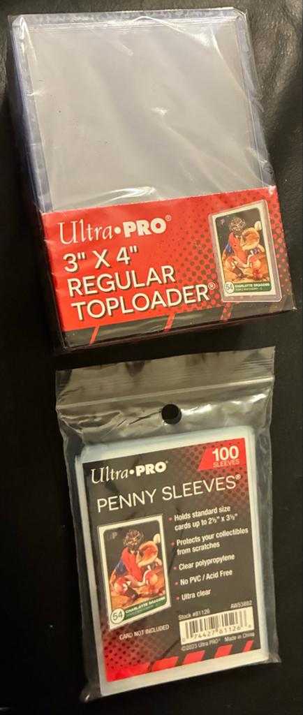 Ultra Pro Toploader & Penny Sleeves Set - Kaartbescherming, Ophalen of Verzenden, Nieuw, Sleeves of Kaarthoesjes