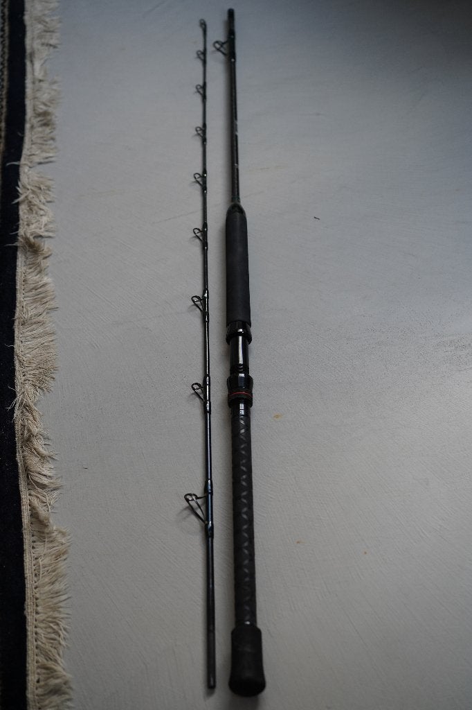 Carbon vishengel 2.3m 6-12lb, Ophalen, Zo goed als nieuw, Werphengel