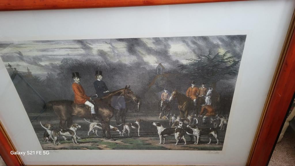 Groot jachtschilderij, koopje, Ophalen of Verzenden