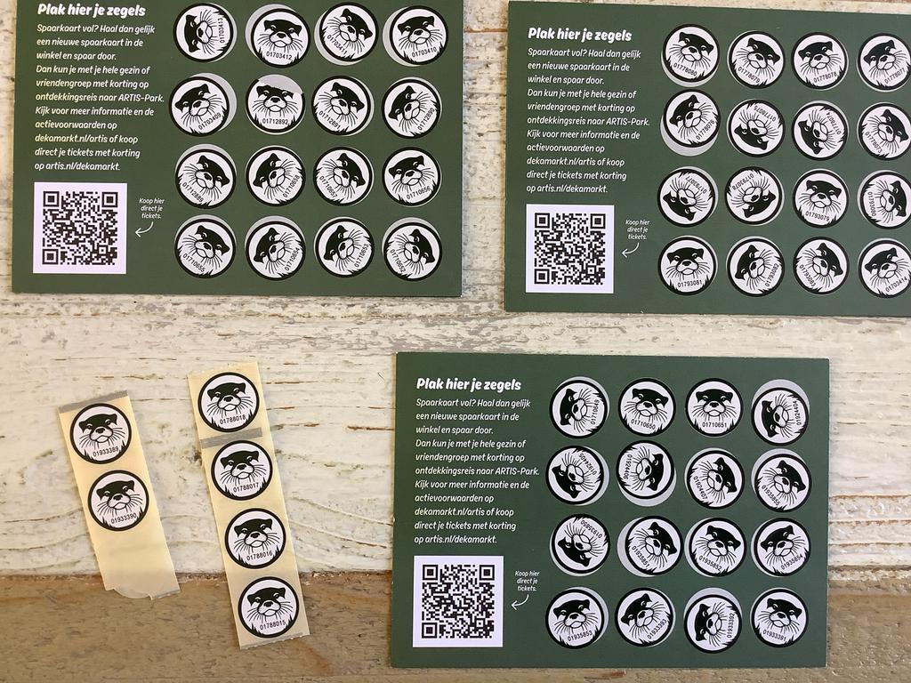 ARTIS spaarzegels Dekamarkt - Korting op ARTIS-Park, Ophalen of Verzenden, Nieuw