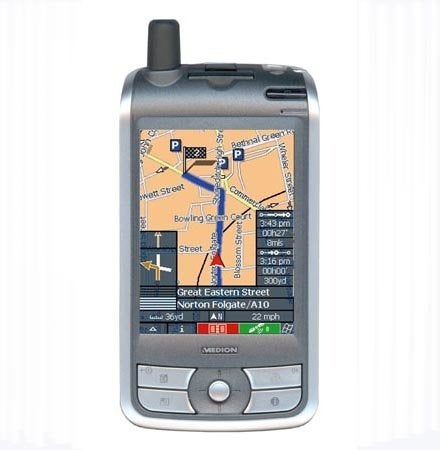 Medion model mdpna 100 pocket pc microsoft windows, Gebruikt, Gps, Ophalen of Verzenden, 7 inch of minder