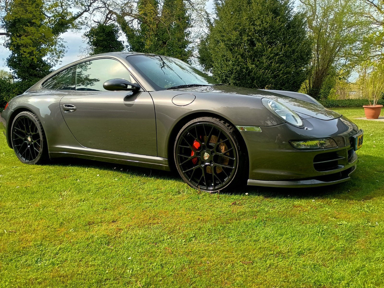 Porsche 997 Carrera 4, Zwart, Leder, Vierwielaandrijving, 355 pk