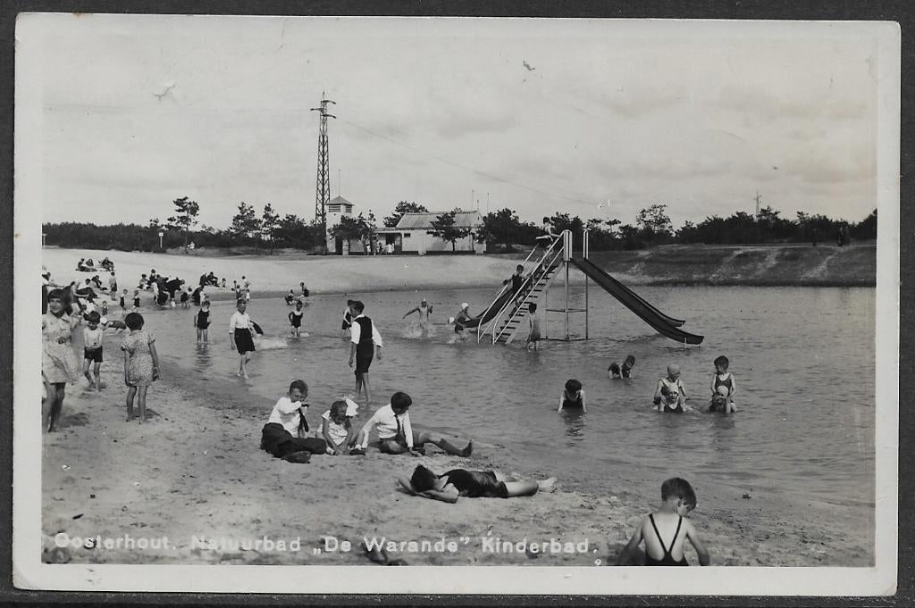 295 Oosterhout de Warande Zwembad, Ophalen of Verzenden, Voor 1920, Gelopen, Noord-Brabant