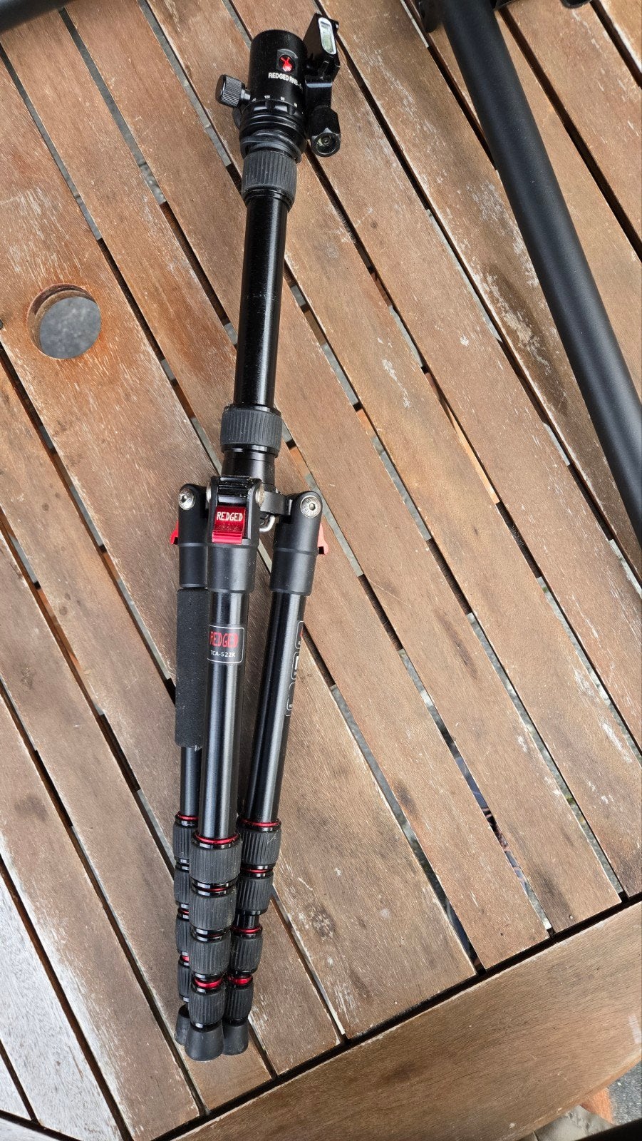 Redged TCA-522K Statief met Balhoofd, Met waterpas, 150 tot 175 cm, Gebruikt, Overige merken