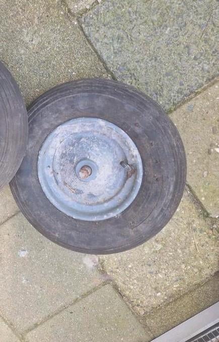 Kruiwagenwiel- 4.80/4.00-8 Nylon Tubeless, Tuin en Terras, Kruiwagens, Ophalen of Verzenden, Gebruikt, Handmatig, Tweewielig