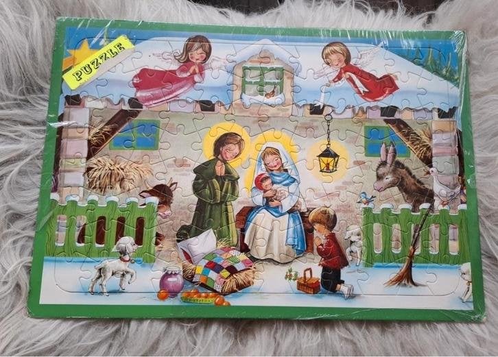 Vintage Kruger KERST puzzel, ook leuk ter decoratie, Diversen, -, -, Ophalen of Verzenden, Zo goed als nieuw