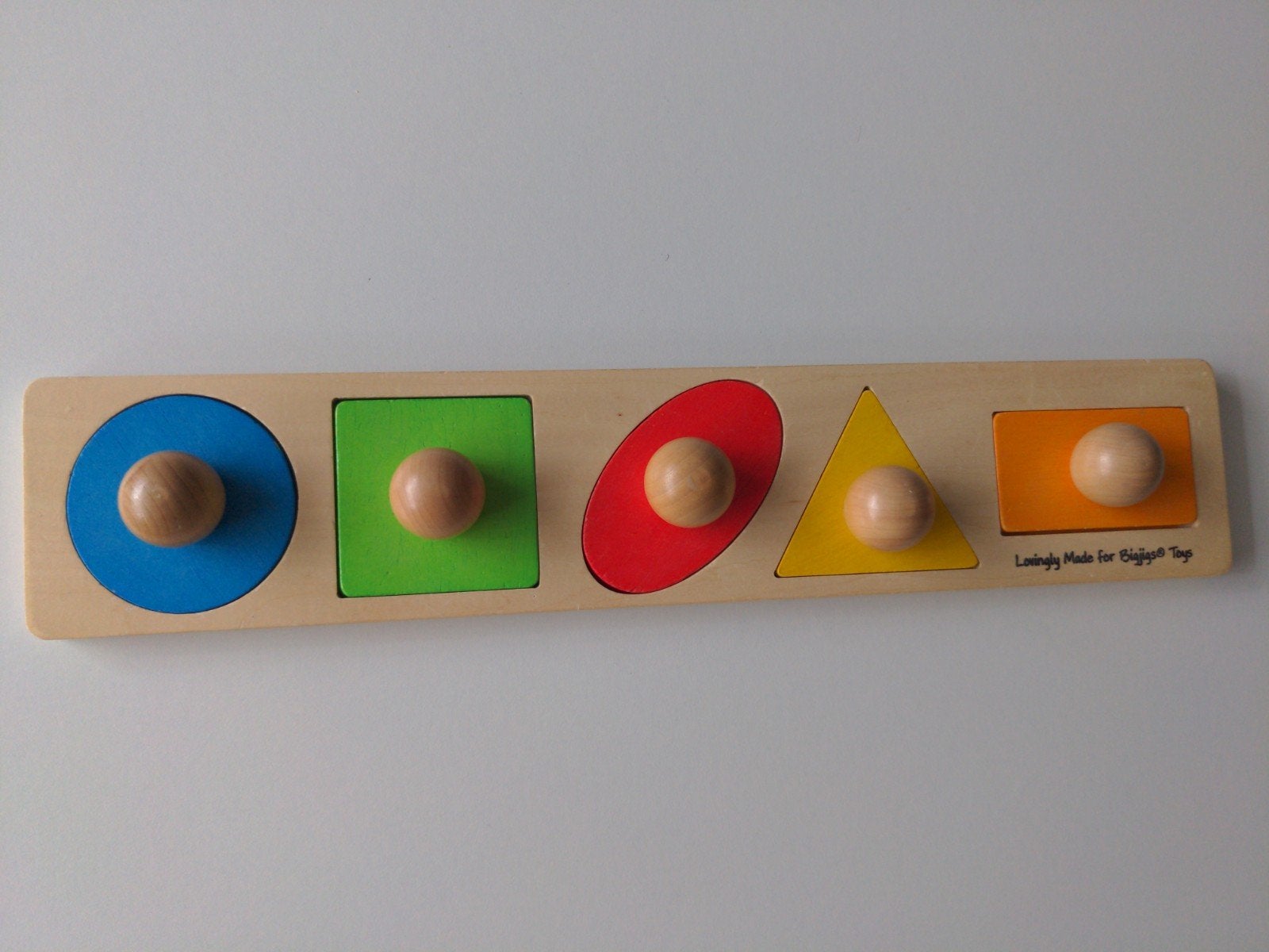 bigjigs houten vormenpuzzel, Ophalen of Verzenden, Zo goed als nieuw, Overige typen