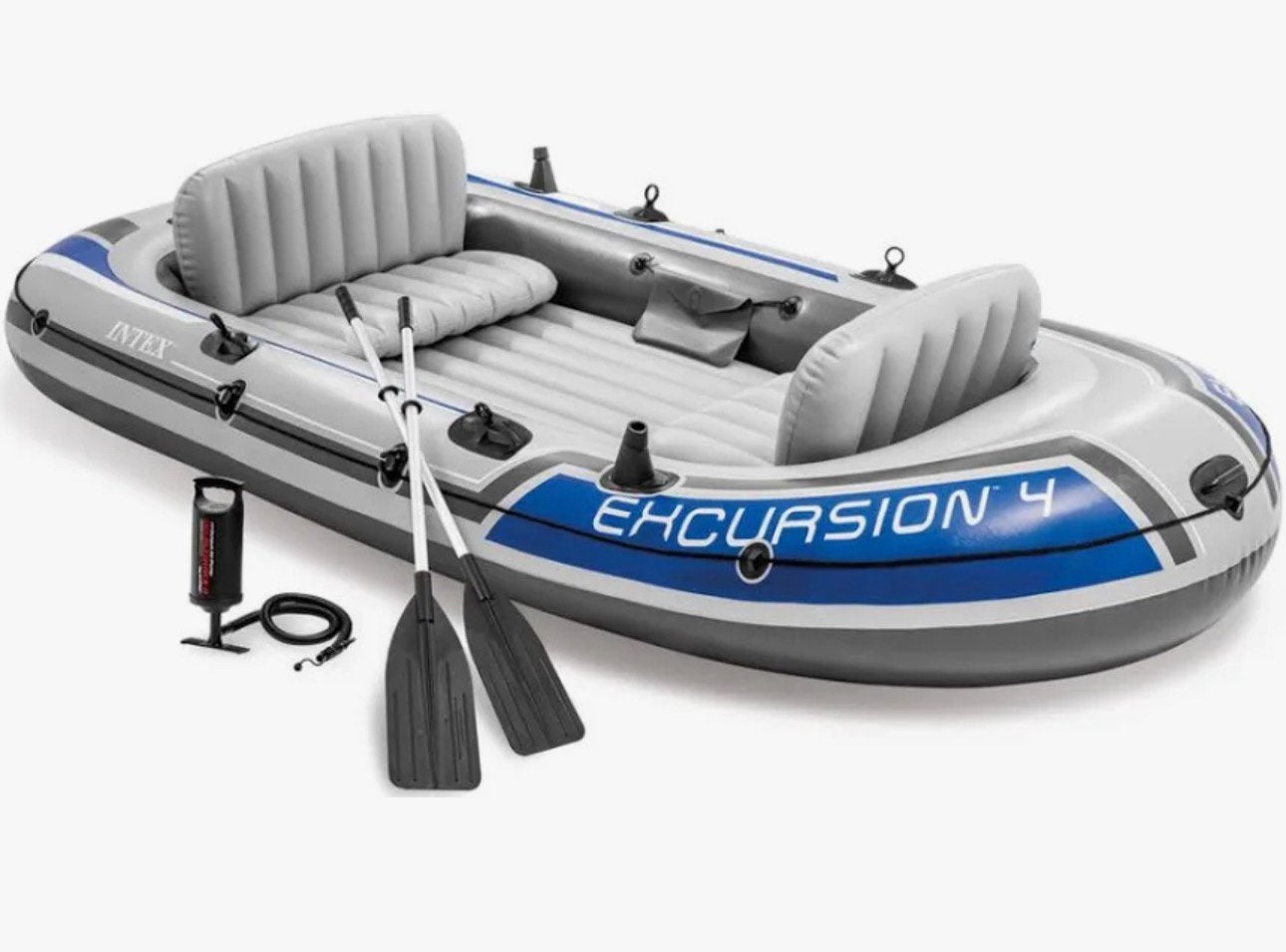 Intex excursion 4 boat boot, Watersport en Boten, Kano's, Ophalen of Verzenden, Zo goed als nieuw, Overige typen