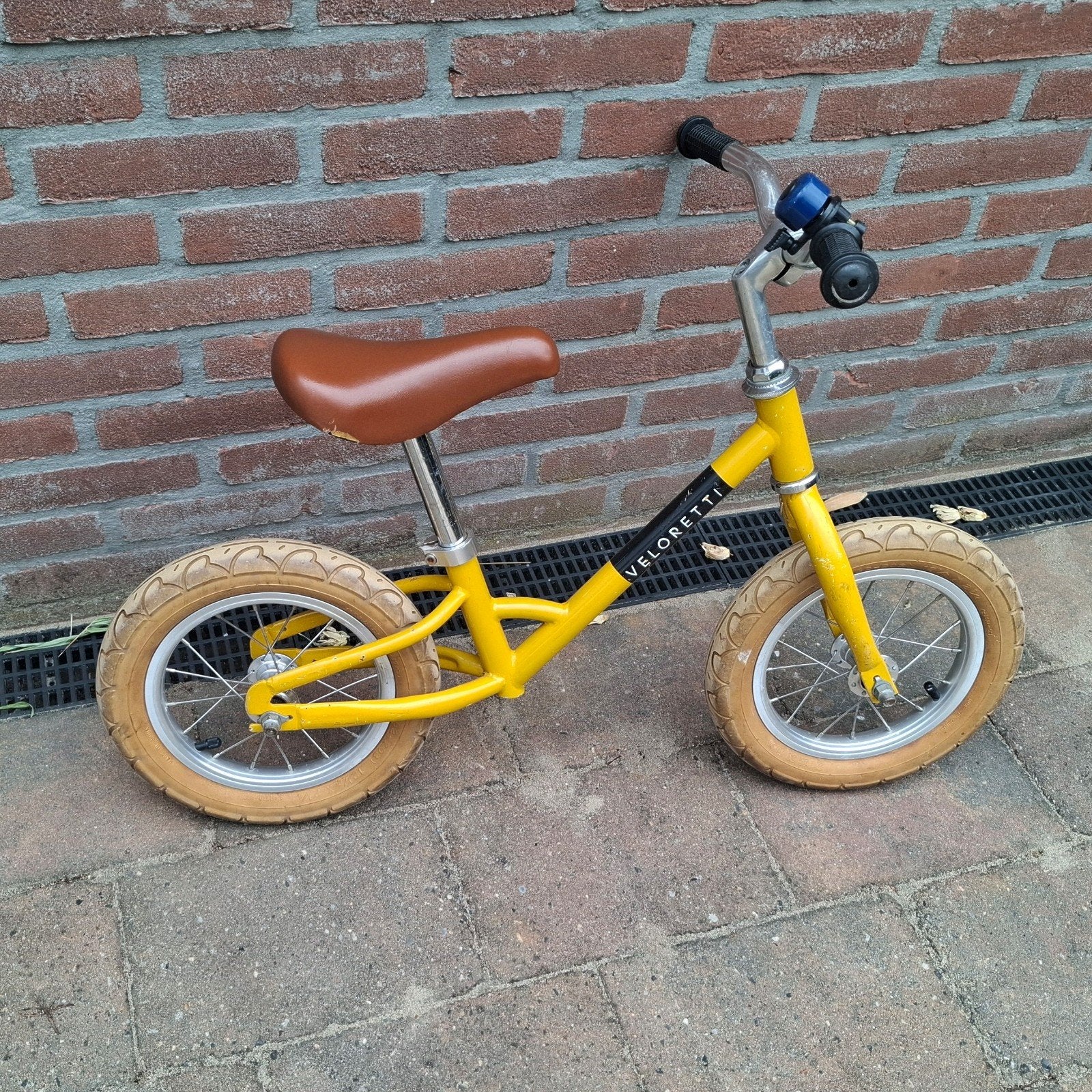 veloretti loopfietsje geel, Ophalen, Gebruikt, Loopfiets