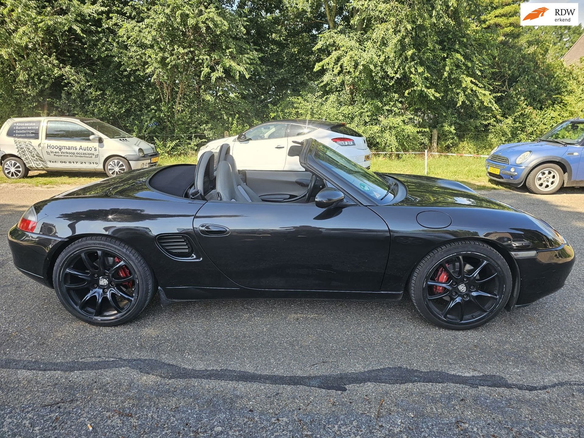 Porsche Boxster 2.5 Tiptronic incl HARDTOP, Achterwielaandrijving, Gebruikt, Cabriolet, Zwart