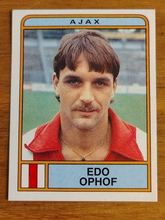 Panini 1984 - Ajax - Edo Ophof - #12 - ongebruikt, Verzenden, Zo goed als nieuw, Sticker