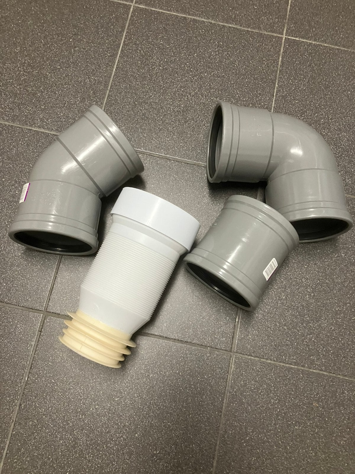 Riolerings bochten martens en flexibele afvoer nieuw, Doe-het-zelf en Verbouw, Ophalen, Bochten, Pvc, Nieuw