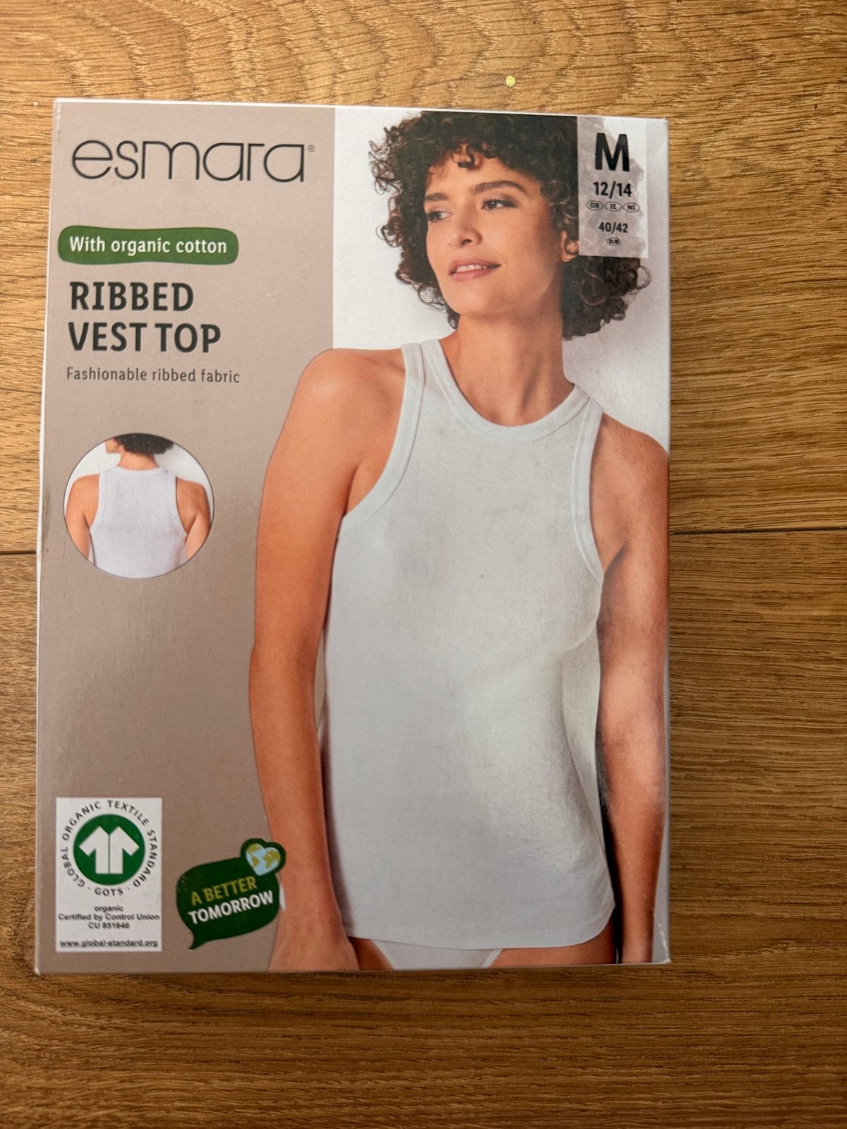 Esmara Ribbed Vest Top - Nieuw en Gesloten, Maat 38/40 (M), Verzenden, Wit, Nieuw