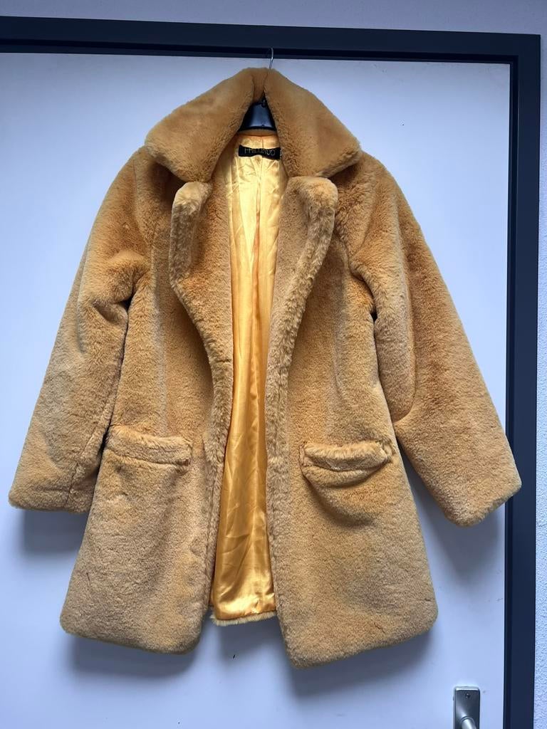 Leuke Teddy jas als nieuw!, Ophalen of Verzenden, Zo goed als nieuw, Maat 34 (XS) of kleiner, Geel