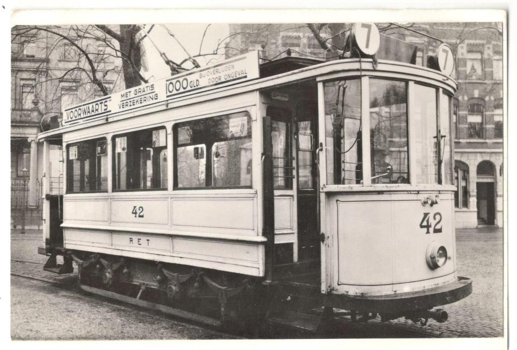 Vervoer-beroepen-foto-70   Tram  Rotterdam  Repro, Verzenden, 1980 tot heden, Foto, Nieuw