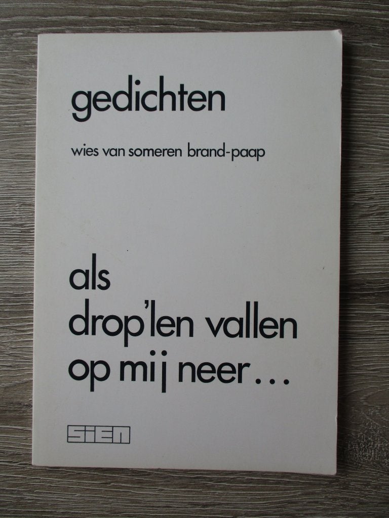 Gedichten  als drop\'len vallen op mij neer - Wies van som, Ophalen of Verzenden, Gelezen