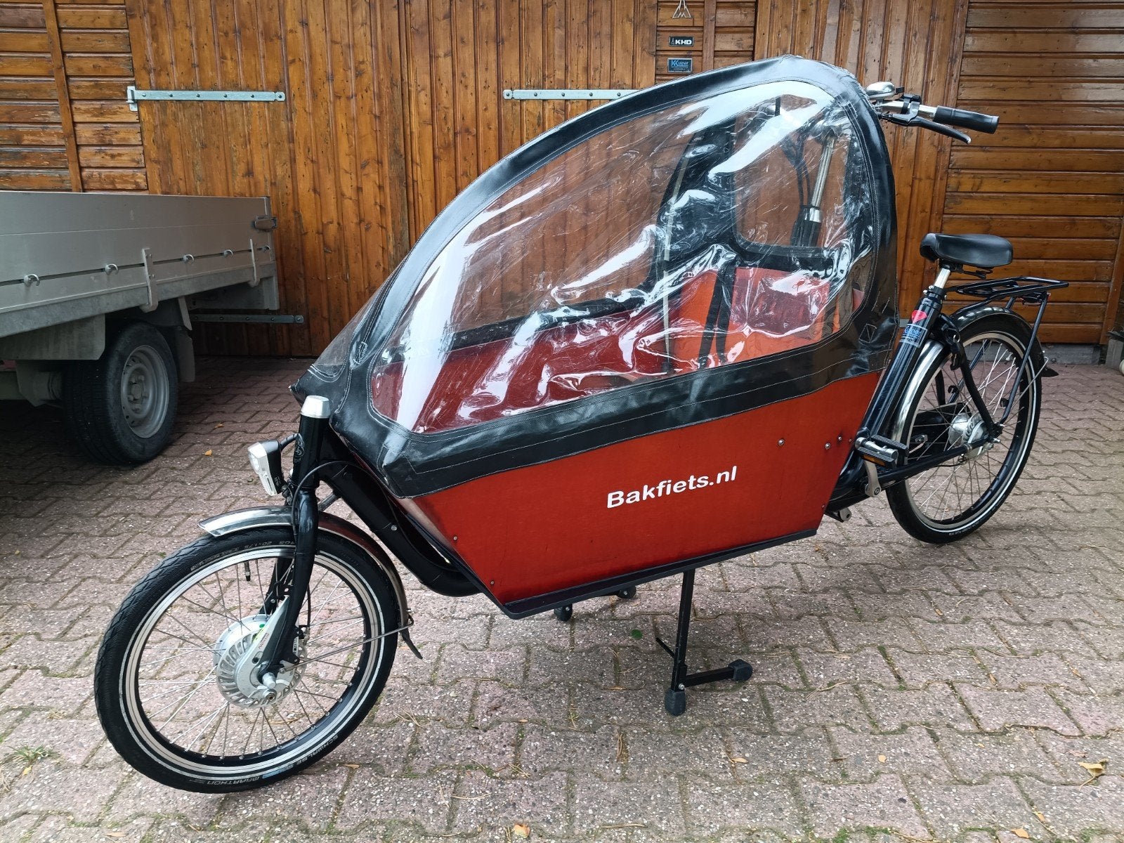 Bakfiets lang met nieuw opgebouwde elektrische ondersteuning, Overige merken, Gebruikt, -, -